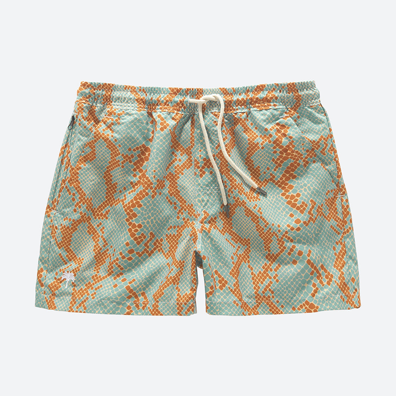 Blue Snake Swim Shorts